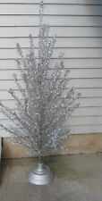 VINTAGE aluminum Christmas Tree 5', 69 branches plus extra 24, 2 bases for sale  Clio