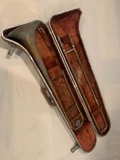 Vintage Olds Trombone & LDS Hard brown case for sale  Shipping to South Africa