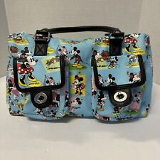 Disney Parks Mickey and Minnie Mouse. Handbag Comic Strip Purse Full Zipper for sale  Shipping to South Africa