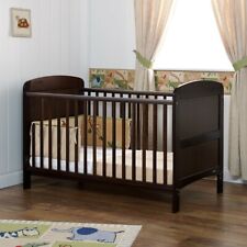 Used, Obaby Grace Cot Infant Bed Walnut 3xAdjustable Heights+MATTRESS - Excellent Buy for sale  EVESHAM