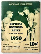 baseball rules 1950 for sale  Chattanooga