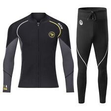 Terno de mergulho masculino 1,5 mm roupa de mergulho neoprene jaqueta subaquática calças roupas terno molhado comprar usado  Enviando para Brazil
