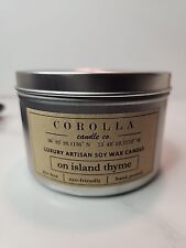 Vela de cera de soja artesanal de luxo Corolla Candle Company. " Tomilho On Island" coco comprar usado  Enviando para Brazil