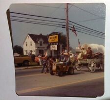 Vintage 70s Photo Parade Man w/ Cowboy Hat Using Riding Lawnmower Pull Carriage for sale  Richmond