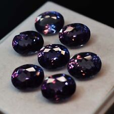56 Ct Natural Alexandrite COLOR CHANGE Oval Shape CERTIFIED Gemstone Lot 7 Pcs for sale  Shipping to Canada