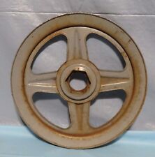Vintage Machine Age Industrial Washing Machine TIN V Belt Pulley Steampunk Art for sale  Shipping to South Africa