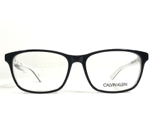 Używany, Calvin Klein Oprawki do okularów CK18515 002 Czarne Białe Kwadratowe Pełna obręcz 53-15-135 na sprzedaż  Wysyłka do Poland