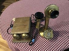 Antique Western Electric Candlestick Telephone w/ Oak Ringer Box UNTESTED for sale  Shipping to South Africa