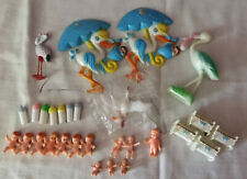Vintage Large Lot Baby Shower Cake/Cupcake Toppers 29 Pieces, used for sale  Shipping to South Africa
