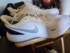 Nike Mens Revolution 5 BQ3204-102 White Lace Up Low Top Running Shoes Size 12 for sale  Shipping to South Africa