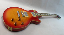 Electric Guitar Les Paul Acepro Cherry Sunburst Flame Top Vintage Style Set Neck, used for sale  Shipping to South Africa