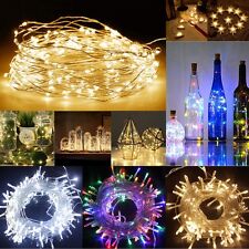 LED Battery / Electric Powered Micro Fairy String Lights Party Christmas Plug in for sale  Shipping to South Africa