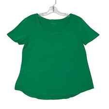 Camiseta de algodón Chicos Savannah cuello manga corta verde para mujer mediana 8 10 segunda mano  Embacar hacia Argentina