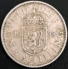Gran Bretaña 1958 1 chelín km# 905 Europa Inglaterra dinero moneda exacta mostrada segunda mano  Embacar hacia Argentina