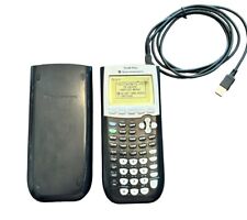 Calculadora gráfica Texas Instruments TI-84 Plus cubierta negra y cable probado segunda mano  Embacar hacia Mexico