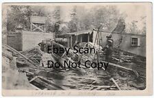 Foto real RARA - Syracuse University NY Boat House - 1912 Tornado RPPC Disaster comprar usado  Enviando para Brazil