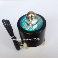 Válvula de solenoide eléctrica DC12V DC24V AC220V 1/4" BSP 2W-025-08 NC F agua aire gas segunda mano  Embacar hacia Argentina