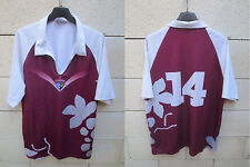 Maillot rugby UBB BORDEAUX BEGLES porté n°14 Proact match worn shirt XL d'occasion  Raphele-les-Arles