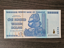 Zimbabwe 100 trillion for sale  DAGENHAM