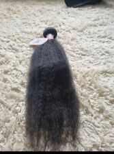 Käytetty, 1 Bundle Brazilian Virgin Human Hair Yaki Kinky Straight Hair 20 ..12AA myynnissä  Leverans till Finland