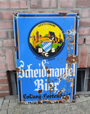 Altes emailschild bierbrauerei gebraucht kaufen  Bad Bramstedt