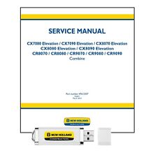 NH CX CR 7080 7090 8070 8080 8090 9070 9080 9090 Elevation Service Manual on USB for sale  Shipping to South Africa