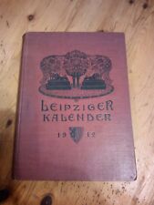 Leipziger kalender 1912 gebraucht kaufen  Brandis