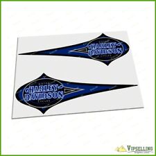 Harley-Davidson Black Blue Heritage Softail Tank Premium Decals Stickers Set Kit for sale  Shipping to South Africa