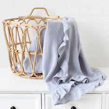 Muslin  Cotton Gauze Ruffle Baby  Cloths Baby  Throw Blanket Muslin  Bath Towel for sale  Shipping to South Africa