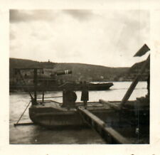 Foto, Br.Bau.Batl.552. Măgurele 1941: Dampfer quert Ponton-Brücke (MB)21302 , usado comprar usado  Enviando para Brazil