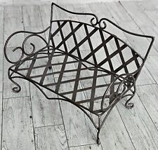 Metal Park Bench Indoor Outdoor Seat Doll Loveseat Plant Stand Fairy Garden for sale  Shipping to South Africa