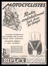 Publicité BIPLEX Pare brise Moto Motocyclette Motocycle Vintage Ad 1950 comprar usado  Enviando para Brazil