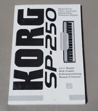 Korg SP-250 Digital Piano Original User's Operating Owner's Manual Book for sale  Shipping to South Africa