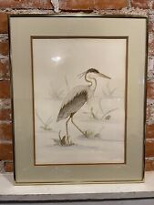 Heron framed art for sale  Tiffin