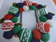 Bauble wreath knitting for sale  HULL