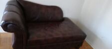 Couch leather brown for sale  Bowie