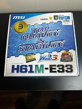 MSI H61M-E33 B3 LGA 1155 H61 HDMI Micro ATX Intel for sale  Shipping to South Africa