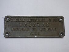 Ancienne plaque constructeur d'occasion  Gouville-sur-Mer