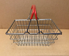 Mini cesta de compras de malha de arame cromada com cabo vermelho comprar usado  Enviando para Brazil