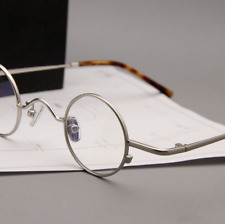 Óculos ultraleve retrô pequeno redondo 34mm armação de óculos prata vintage  comprar usado  Enviando para Brazil