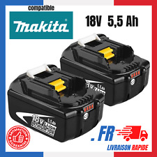 Occasion, Batterie Pour Makita 18V 5.5Ah Indicateur LED Li-ion BL1860B BL1850 BL1815 BL X2 d'occasion  Sète