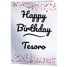 Happy birthday tesoro for sale  UK