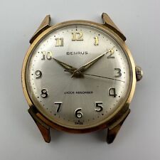 Vintage Masculino Benrus Amortecedor Banhado a Ouro Relógio de Pulso de Vento Manual Corrida comprar usado  Enviando para Brazil