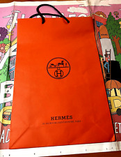 Sacola de compras de papel "Hermes" 17” X 11” + pôster Hermes 36 x 22 "Around the Block" comprar usado  Enviando para Brazil