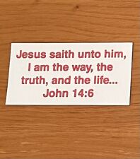 Jesus Said Unto Him - João 14:6 PEQUENO ímã geladeira 3x6 exibição de escrituras mini comprar usado  Enviando para Brazil
