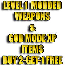 PS4 PS5 XBOX PC - Borderlands 3 Level 1 Modded Weapons & God Mode XP Items, käytetty myynnissä  Leverans till Finland