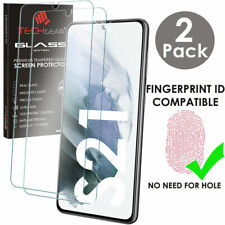 2x TECHGEAR Finger ID TEMPERED GLASS Screen Protector For Samsung S21 / S21 5G for sale  Shipping to South Africa