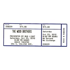 Wood brothers ticket for sale  Fort Collins