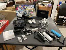 Nintendo Wii U Mario & Luigi 32gb Black Console Deluxe Set With Box And Extras!, used for sale  Shipping to South Africa