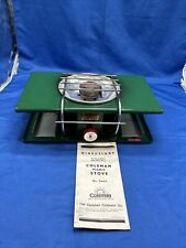 Vintage Coleman LP Gas Picnic Stove Single Burner Camping Cook Top Green Manual for sale  Shipping to South Africa